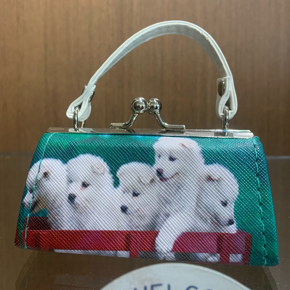 Mini coin purse with dogs